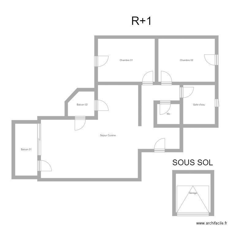 350600948. Plan de 8 pièces et 105 m2