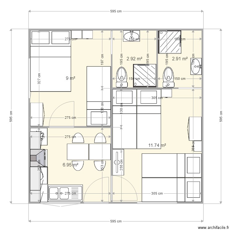 MODELE LAVRADIO 600X600CM. Plan de 0 pièce et 0 m2