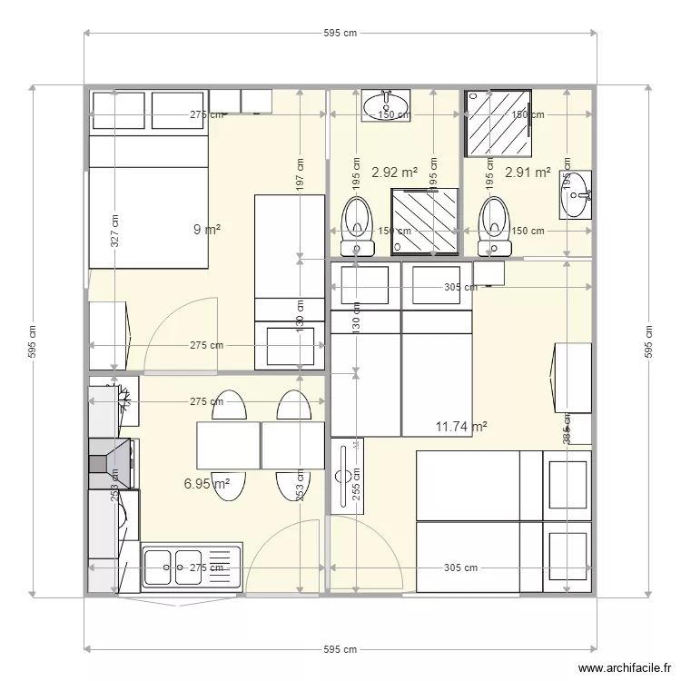 MODELE LAVRADIO 600X600CM. Plan de MODELE LAVRADIO 600X600CM. Plan de