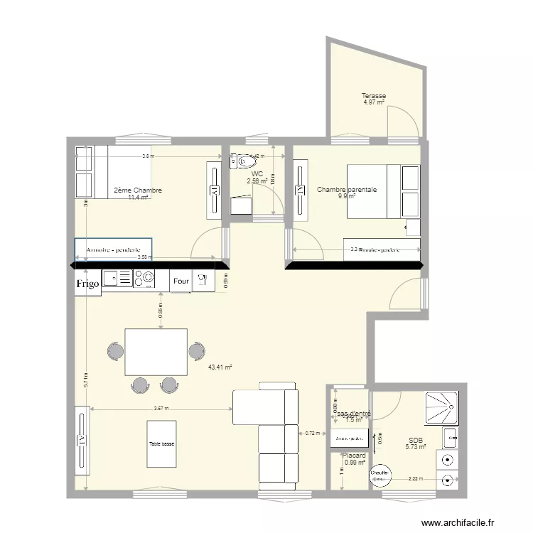 1er &eacute;tage arnay. Plan de 