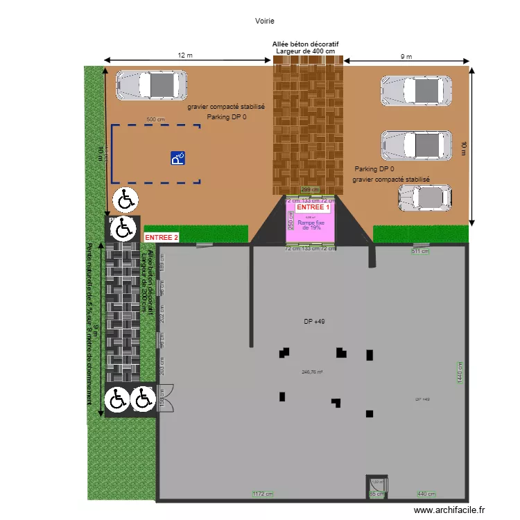 EXTERIEUR PADD APRES TRAVAUX. Plan de EXTERIEUR PADD APRES TRAVAUX. Plan de