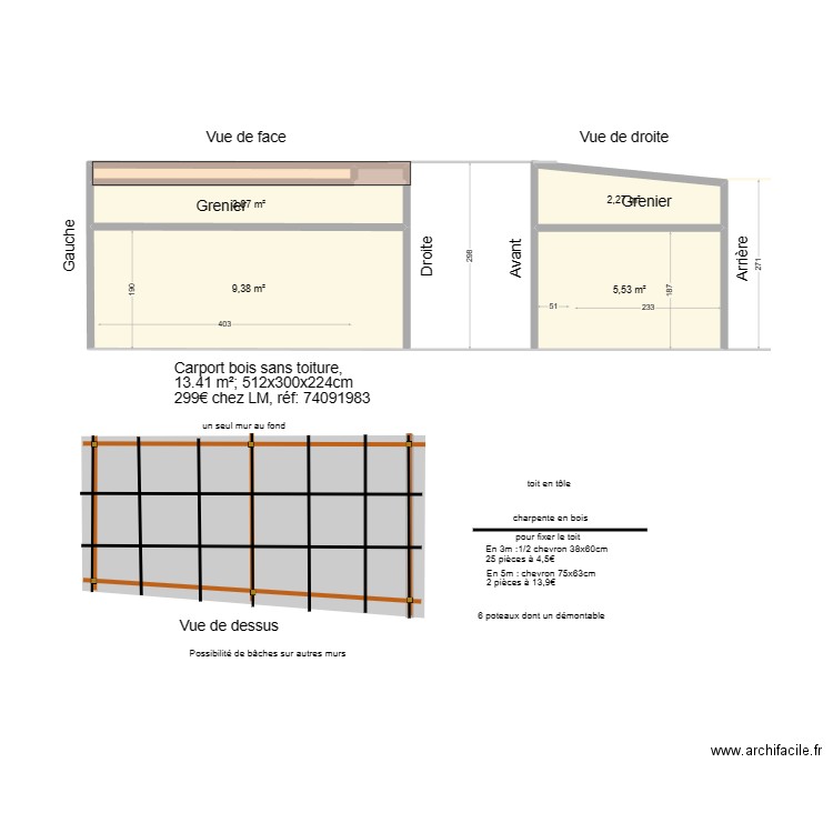 Abris caravane 04. Plan de 0 pièce et 0 m2