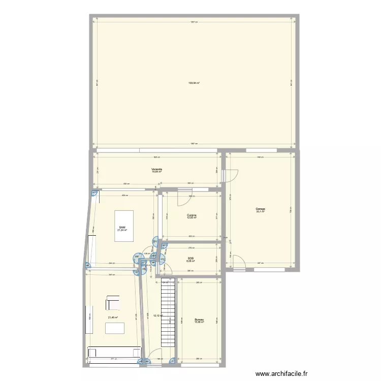 maison brigade jardin. Plan de 