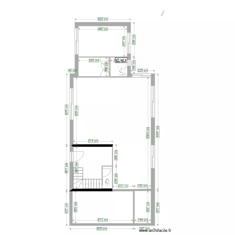 Jahandier. Plan de 