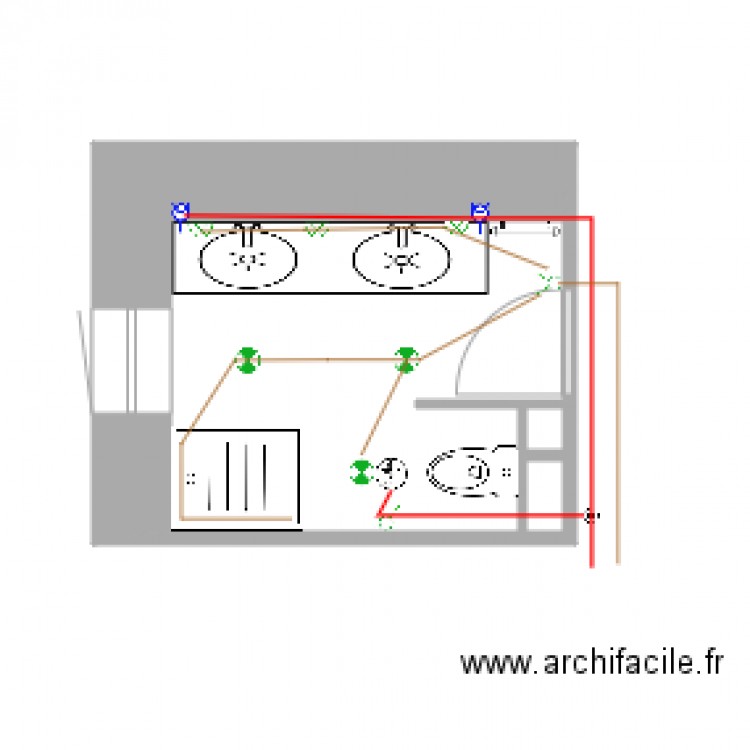 sdbain elec. Plan de 0 pièce et 0 m2