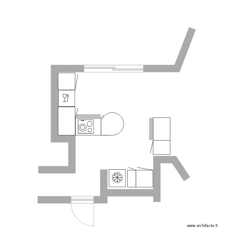 plancuisine. Plan de 0 pièce et 0 m2