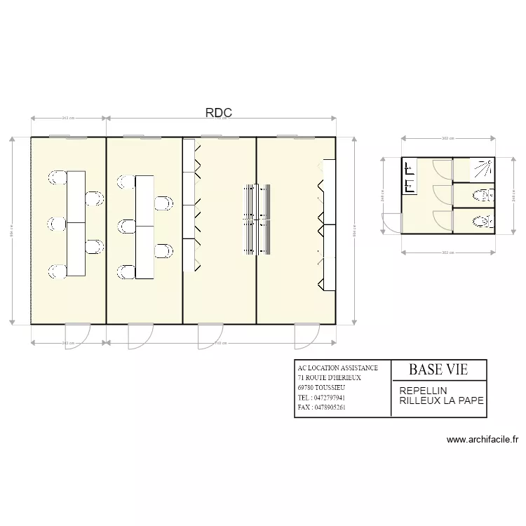 REPELLIN RILLEUX. Plan de 
