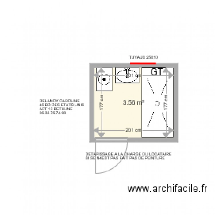 delanoy caroline . Plan de 0 pièce et 0 m2