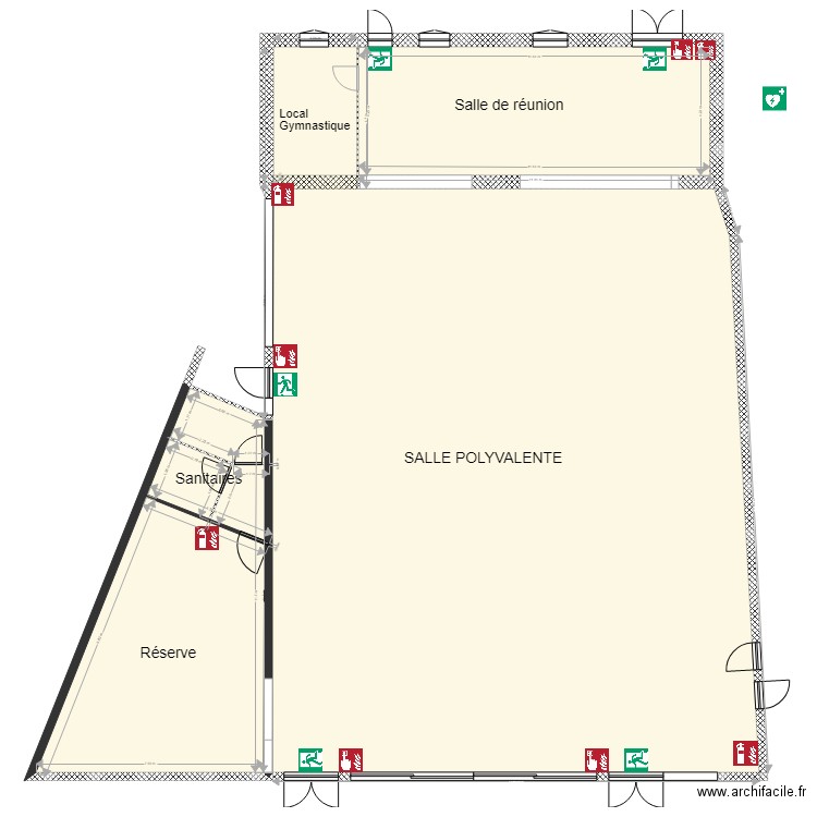 Salle polyvalente II. Plan de 0 pièce et 0 m2