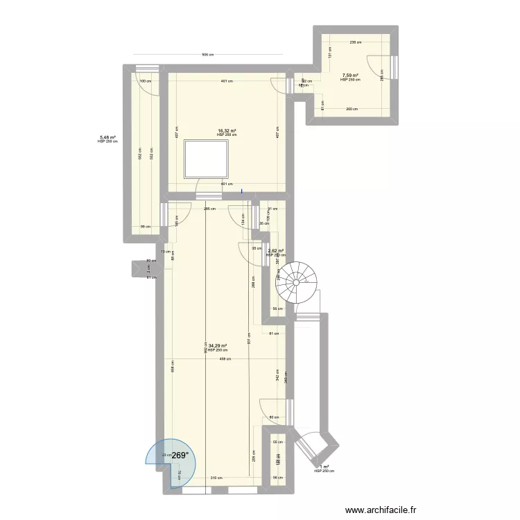 SAINT SAUVEUR copie initiale. Plan de 