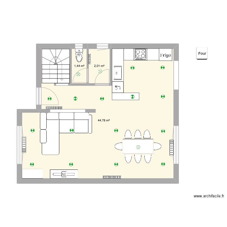 lumière. Plan de 0 pièce et 0 m2