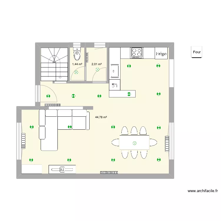 lumi&egrave;re. Plan de 