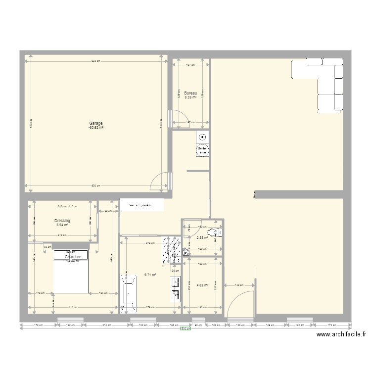 début projet 14. Plan de 0 pièce et 0 m2