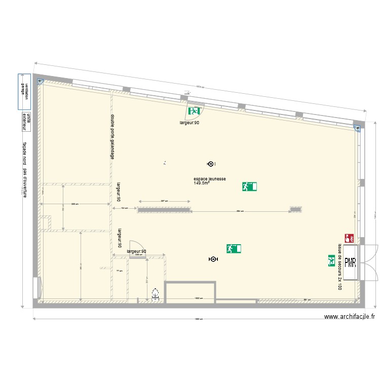  espace jeune . Plan de 0 pièce et 0 m2