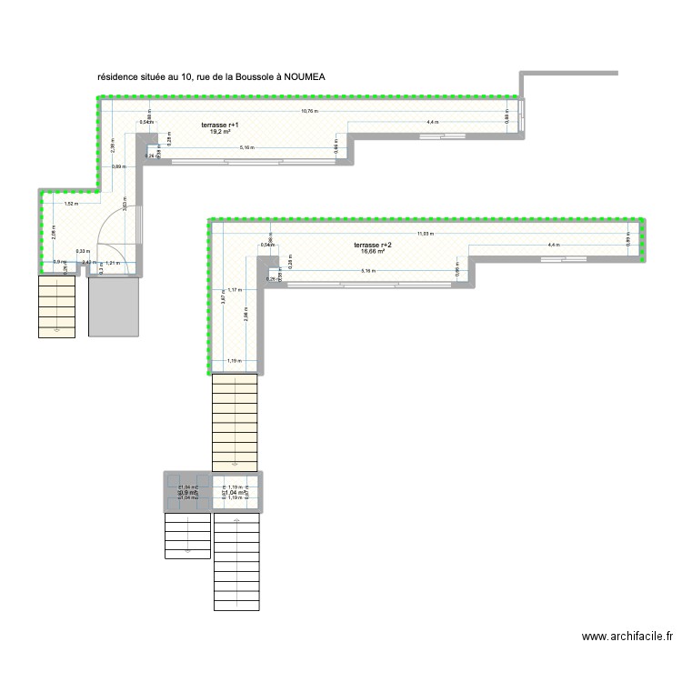 r d l boussole. Plan de 4 pièces et 38 m2