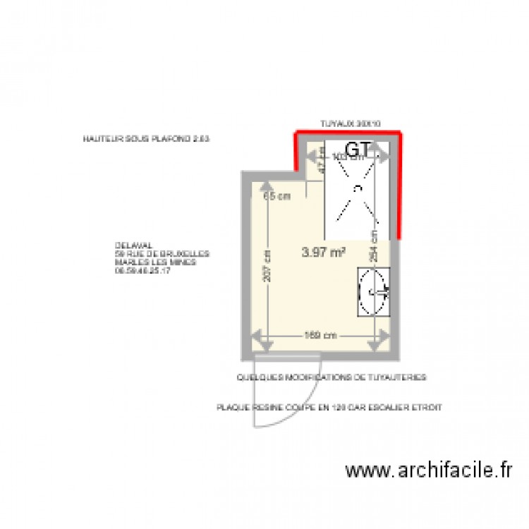 DELAVAL. Plan de 0 pièce et 0 m2