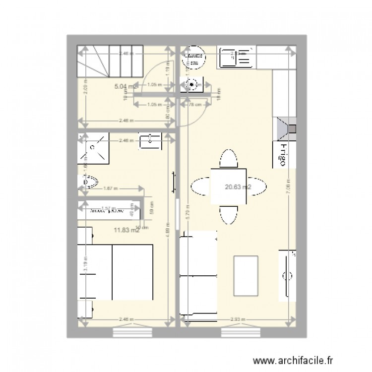 2 eme étage. Plan de 0 pièce et 0 m2