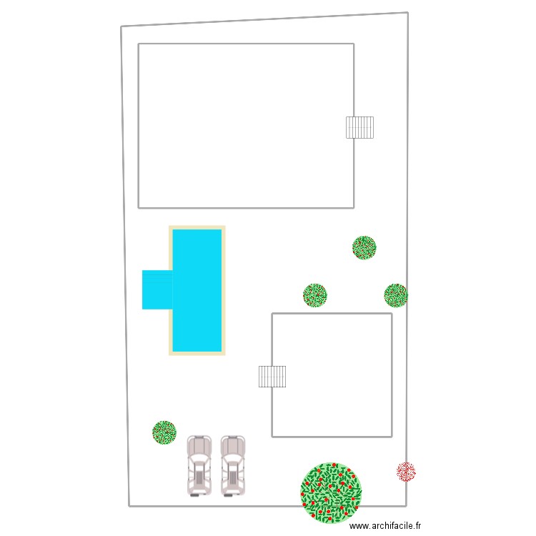 LOTE F - Ben House facing neighbors pool on side. Plan de 0 pièce et 0 m2