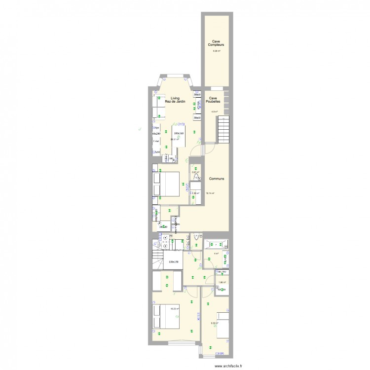 Marie José Rez jardin def elec. Plan de 0 pièce et 0 m2