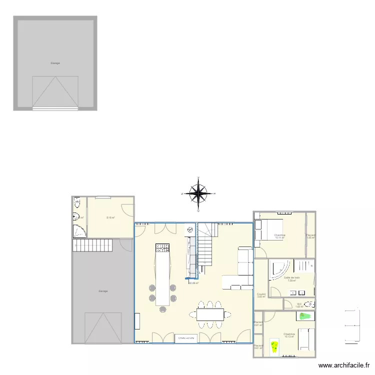 Pont saint martin Marine salon. Plan de 