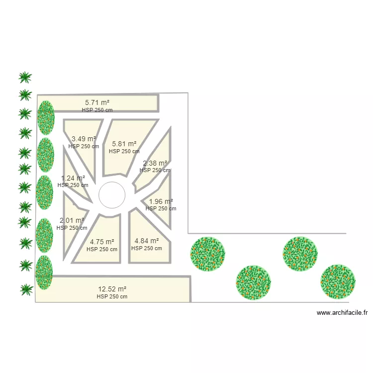 jardin potager verger. Plan de 