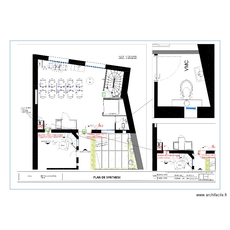 ETLB RDC. Plan de 0 pièce et 0 m2