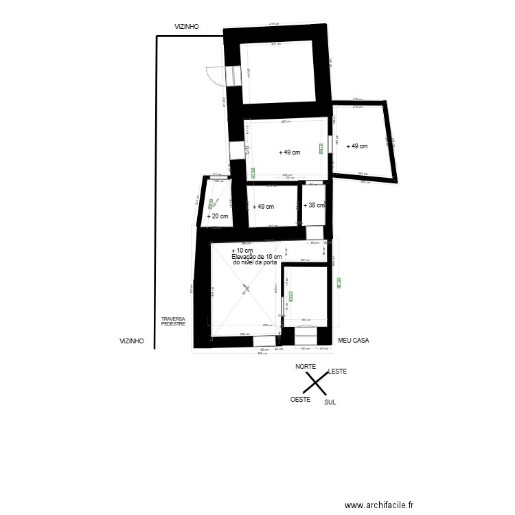 MESURES PROJET. Plan de 0 pièce et 0 m2