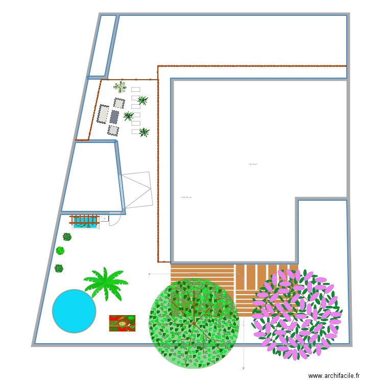 jardin projet. Plan de 0 pièce et 0 m2