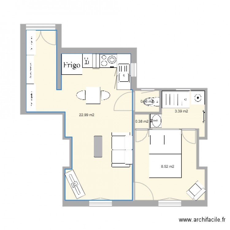 Appartement. Plan de 0 pièce et 0 m2