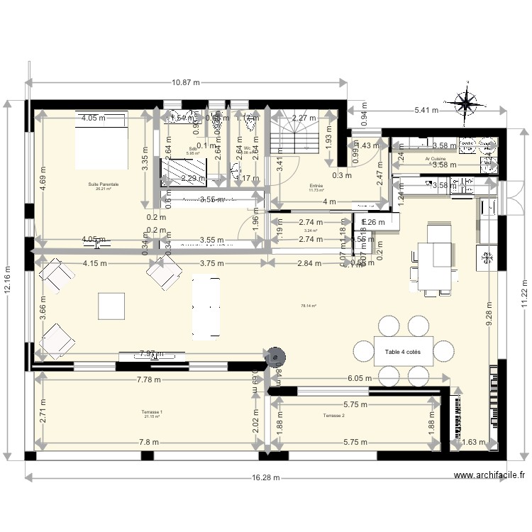 B Rdc 3. Plan de 0 pièce et 0 m2