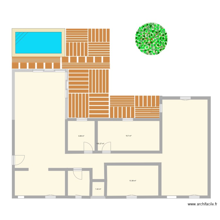 Maison. Plan de 0 pièce et 0 m2