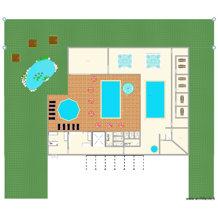 Plan 1. Plan de 18 pièces et 535 m2