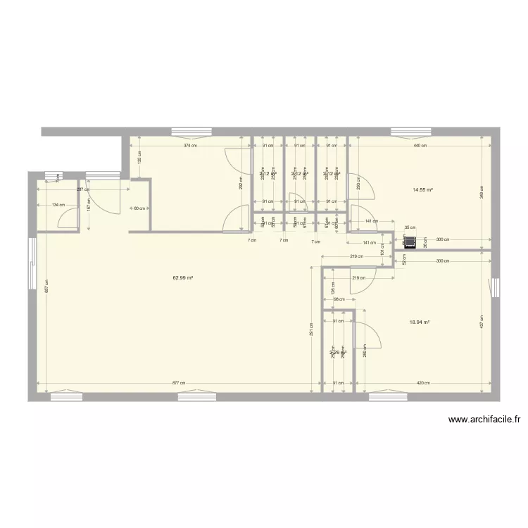 calenzana sur&eacute;l&eacute;vation. Plan de 