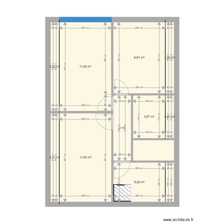 étage logement 1. Plan de 0 pièce et 0 m2