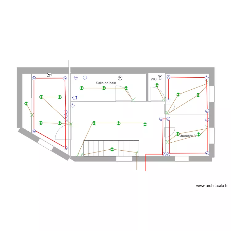 maison milan. Plan de 