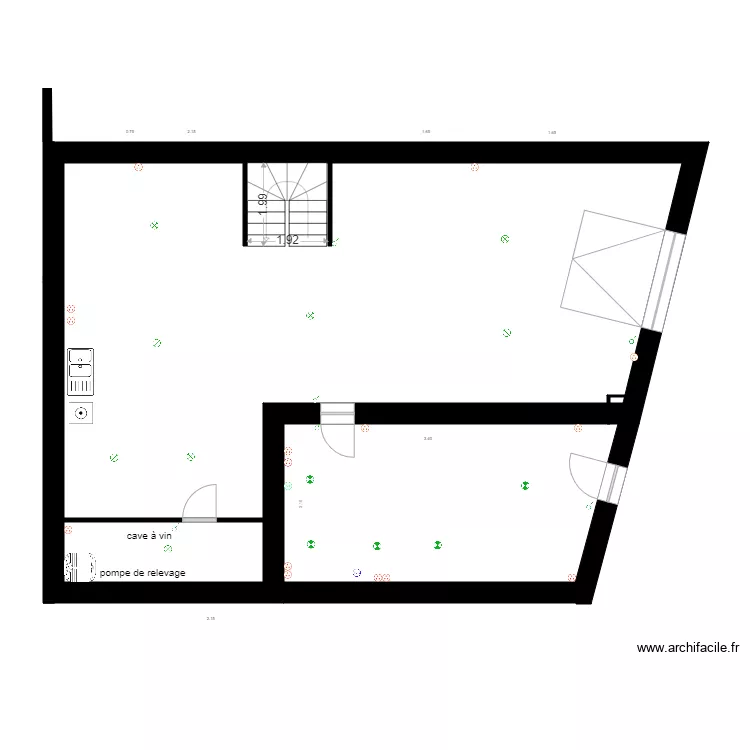maison corseul sous sol. Plan de 