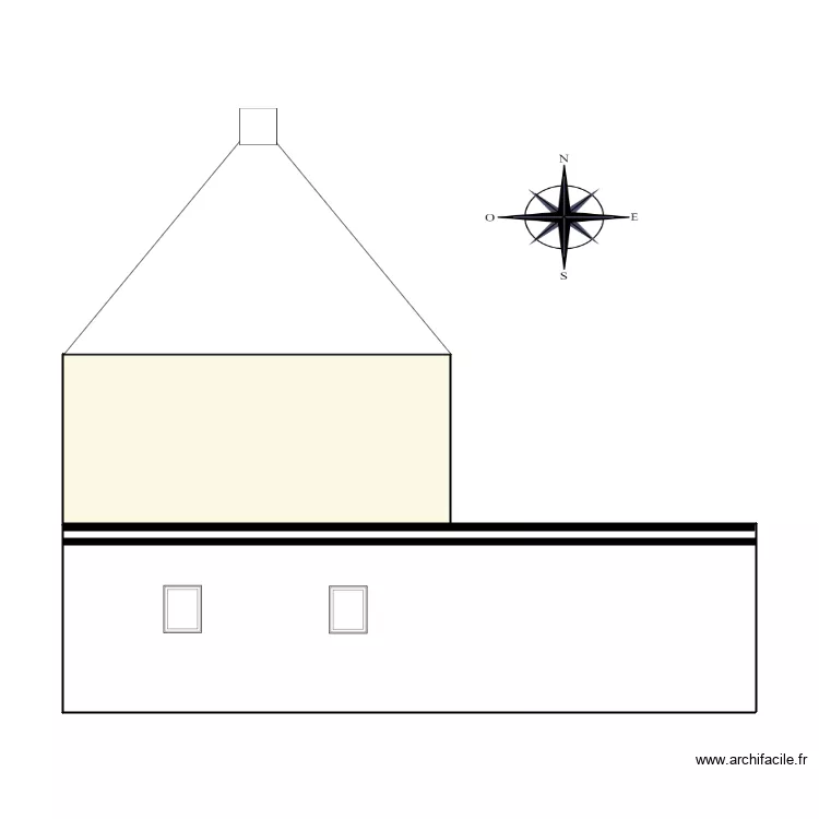 Leblond ouest apr&egrave;s travaux. Plan de 