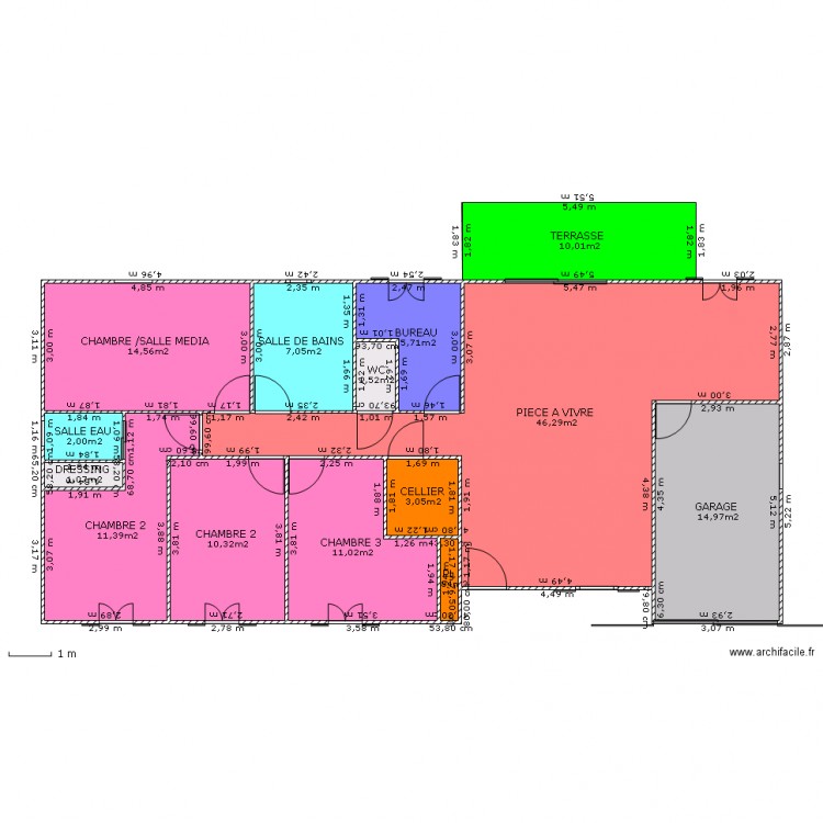 MAISON CHAUDRIN REY 3. Plan de 0 pièce et 0 m2