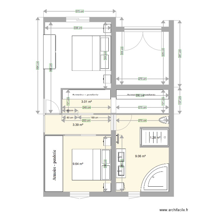 extention 2. Plan de 0 pièce et 0 m2