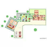 PLAN rallong&eacute; ATELIER 2 AVEC ESCALIER COLIMACON 2