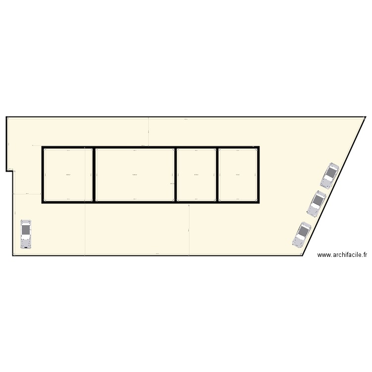 implantation plain pied  brezins. Plan de 0 pièce et 0 m2