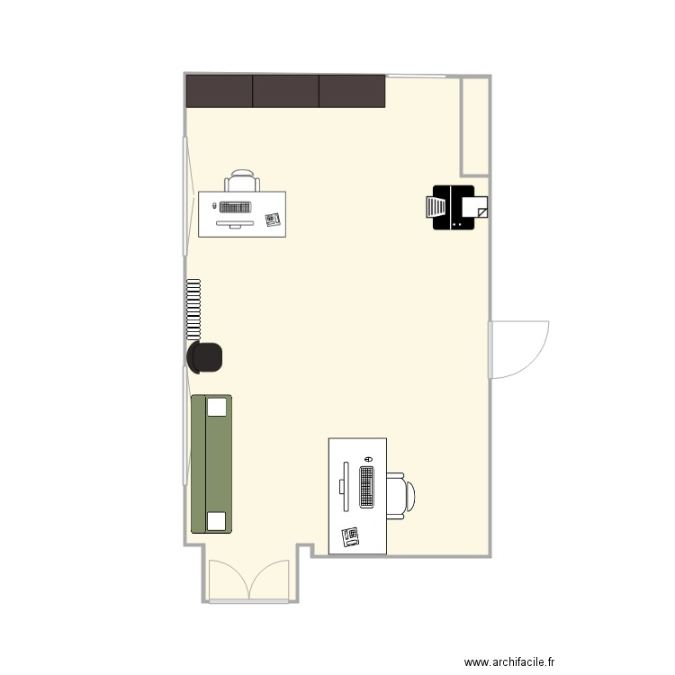 bureau 214 Hamid. Plan de 0 pièce et 0 m2