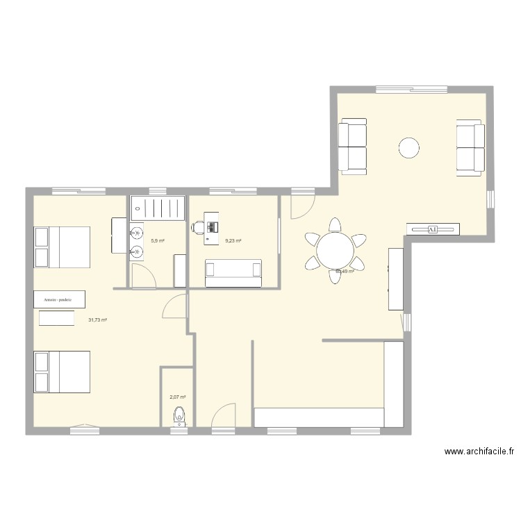 test. Plan de 0 pièce et 0 m2