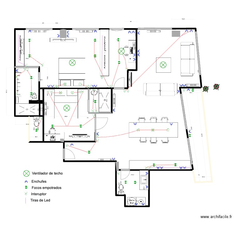 Gran de Gracia luz - Thibaut. Plan de 0 pièce et 0 m2