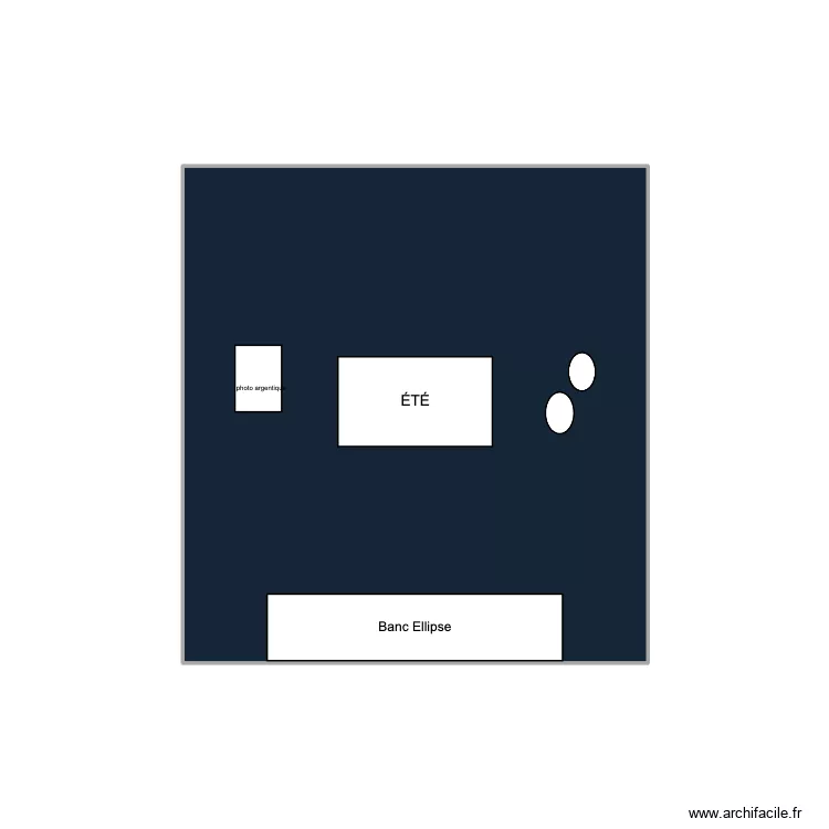 mur en face de l'entr&eacute;e. Plan de 