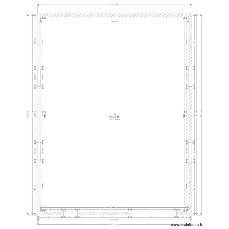 atelier. Plan de 