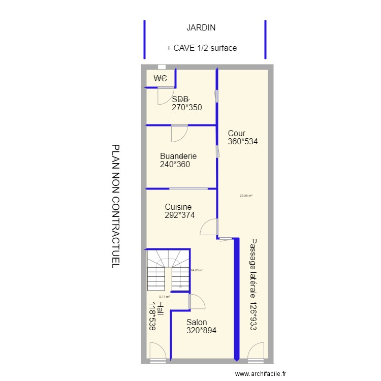 CHATELINEAU. Plan de 0 pièce et 0 m2