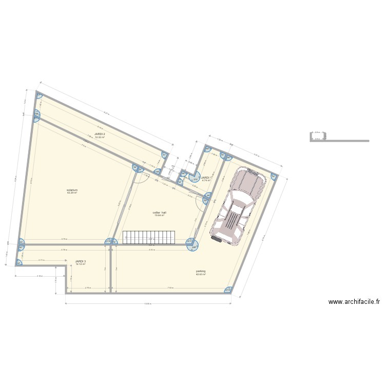 PLAN VILLA SAUTER ODILE . Plan de 0 pièce et 0 m2