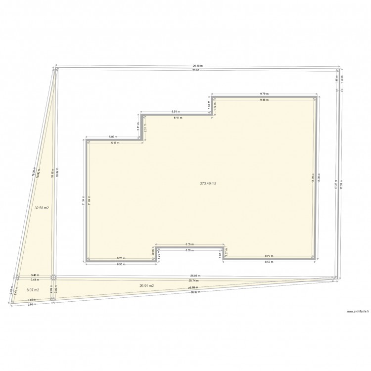 Terrain. Plan de 0 pièce et 0 m2