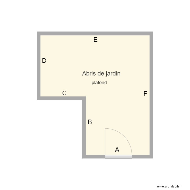 abris de jardin. Plan de 0 pièce et 0 m2